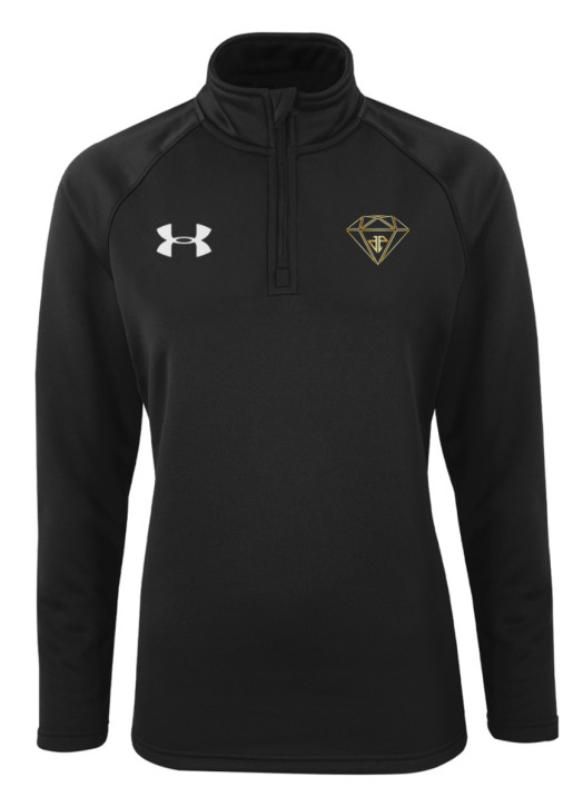 Women's Armour Fleece 1/4 Zip Black