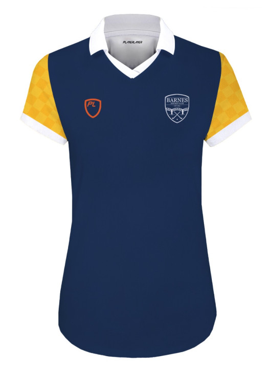 Girls' Court Shirt C/S Navy Blue