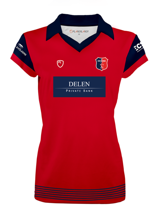 Girls' Court Shirt C/S Scarlet Red