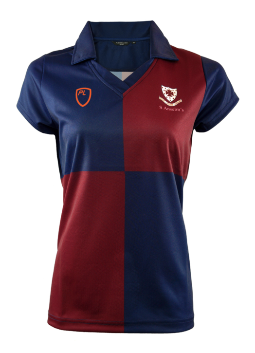Girls' Court Shirt C/S Navy Blue