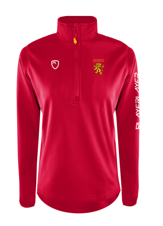 Red quarter zip pullover women's hotsell