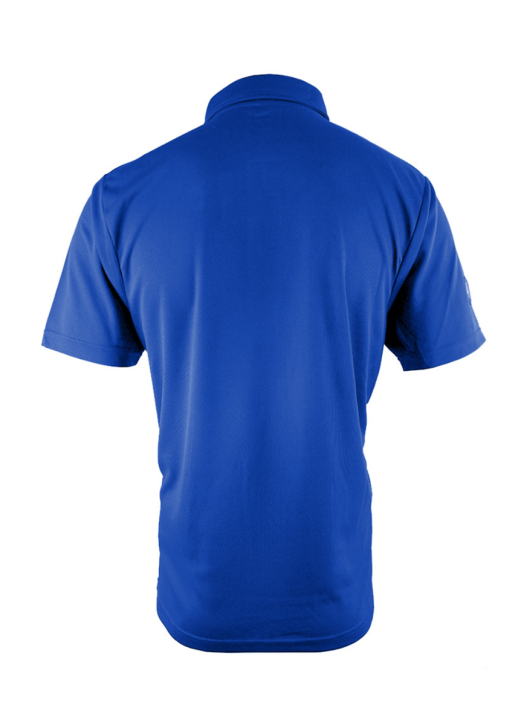 Royal blue performance polo discount