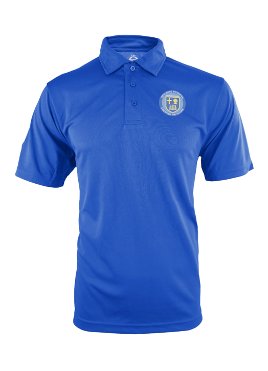 Royal blue performance polo outlet
