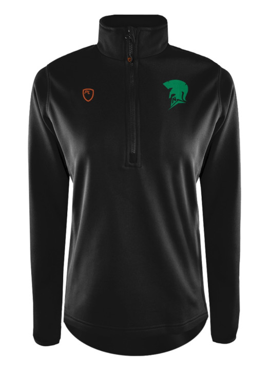 Women's Quarter Zip MidLayer Black