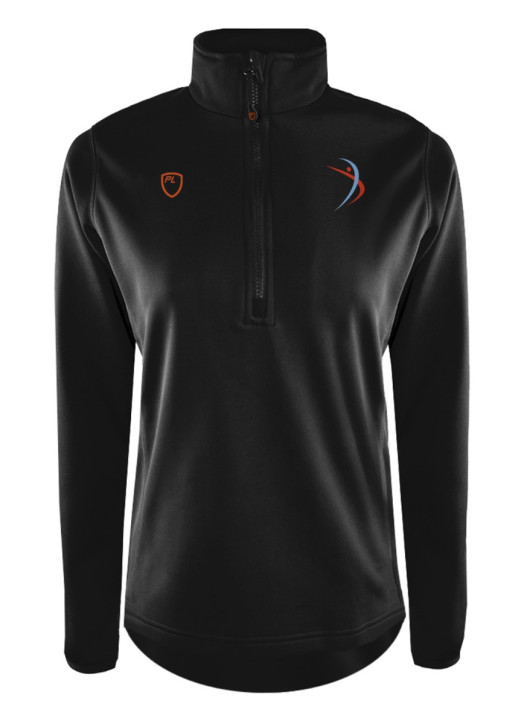 Junior Quarter Zip MidLayer Black
