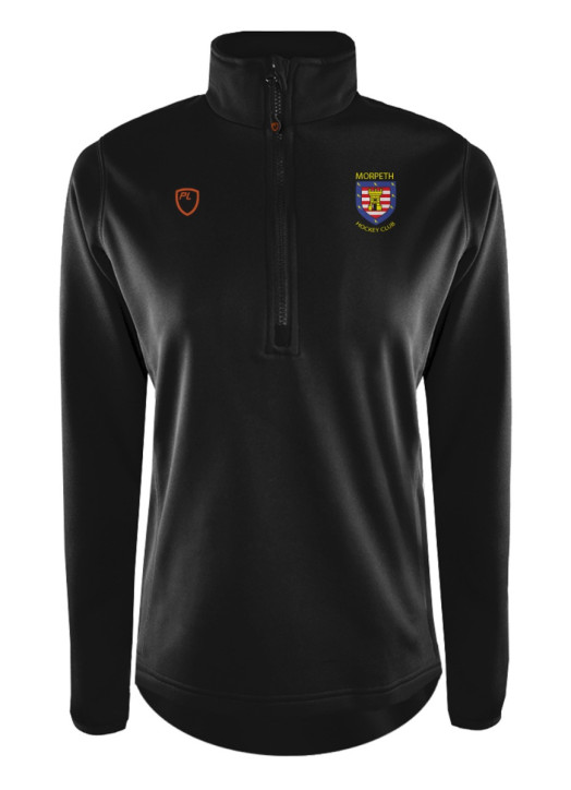 Women's Quarter Zip MidLayer Black