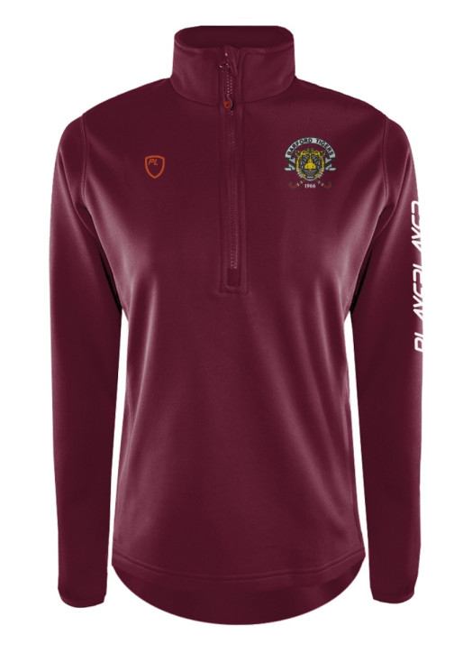 Women's Quarter Zip MidLayer Maroon