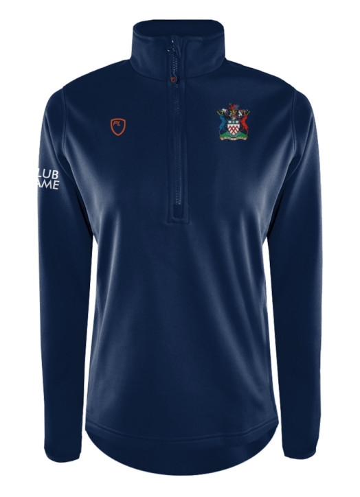 Women's Quarter Zip MidLayer Navy Blue
