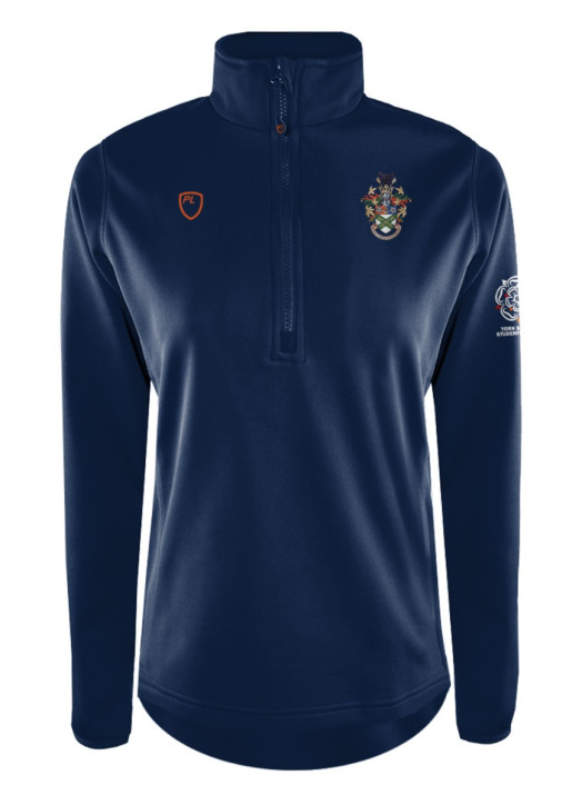Women's Quarter Zip MidLayer Navy Blue